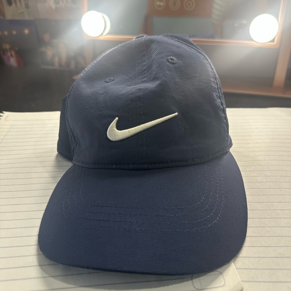 Nike Dark Blue Hat with White Logo